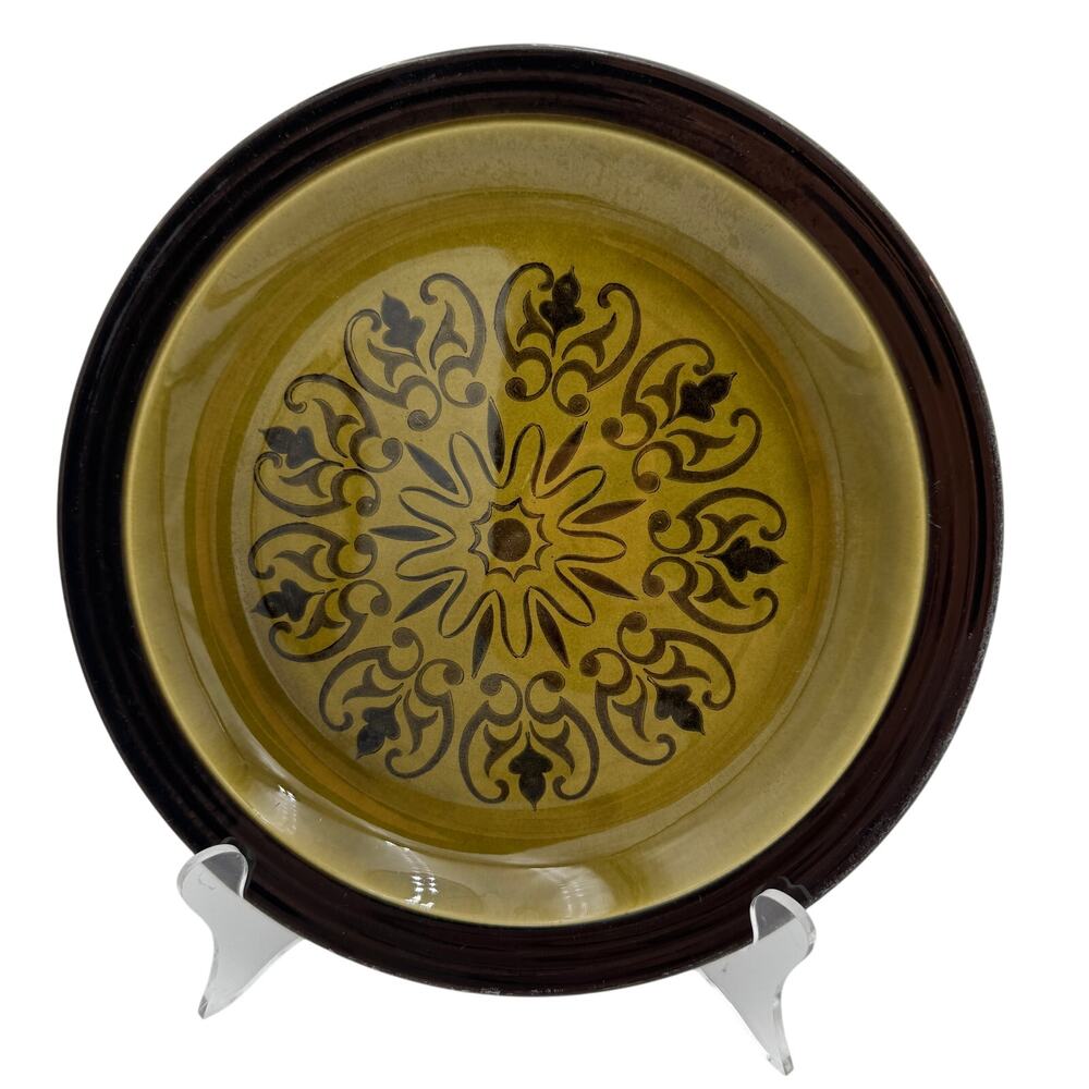 Vtg Banded Cortez Dinner Plate Homer Laughlin designed by Andre Ponche 10.25"